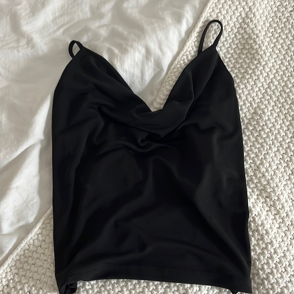 Zara Black Cowl neck tank